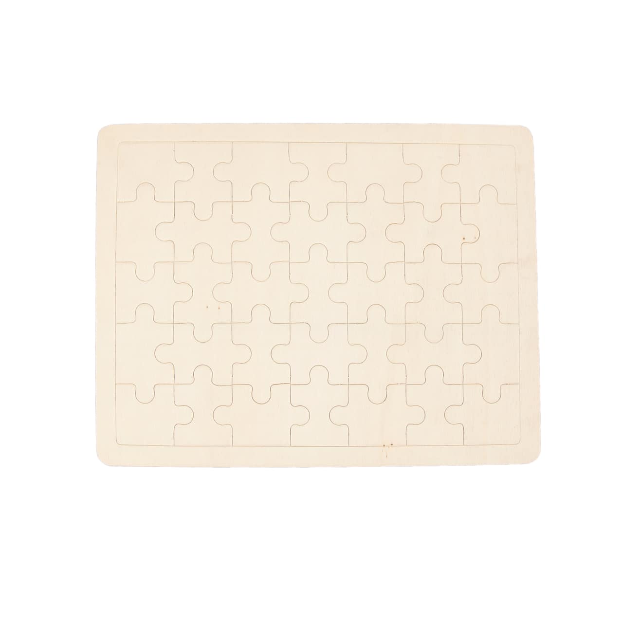 12 Pack: Blank Jigsaw Wood Puzzle by Creatology™